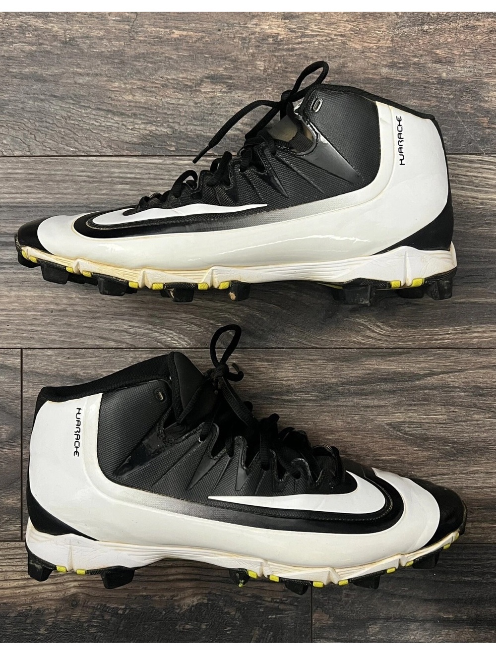 Nike Huarache 2KFilth Keystone MD Men’s Size 13 Black White Baseball Cleats